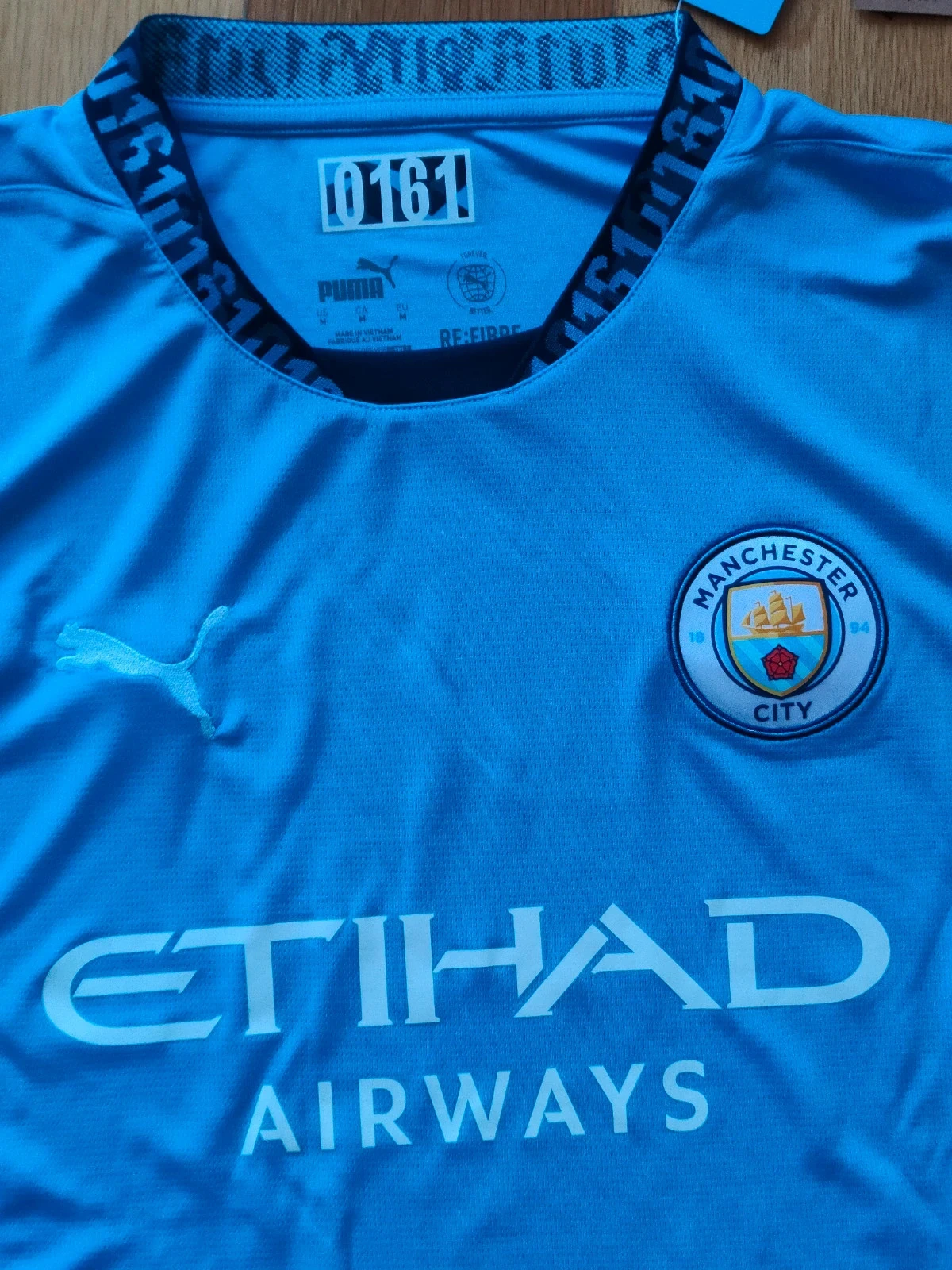 Camiseta de fútbol masculina Puma original Manchester City 2024-25 local nueva Premier – photo 5